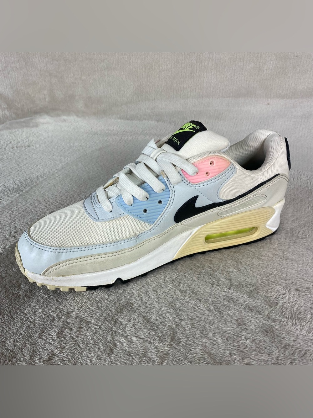 Nike Air Max 90 Women's Sneakers Shoes Size 11 MultiColor Pastel Leather - Picture 4 of 10